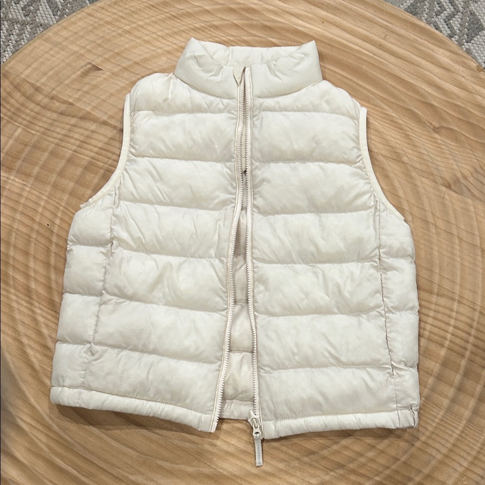 Uniqlo Kids Cream Puffer Vest